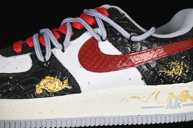 All categories Nk Air Force 1 Air Force series Nk Air Force 1 Low Air Force low-top Nike Air Force 1'07 Low "Ink Pattern Fortune" Hand-painted graffiti Year of the Horse Chinese style limited edition Air Force 1 low-top casual sneakers DX2697-111